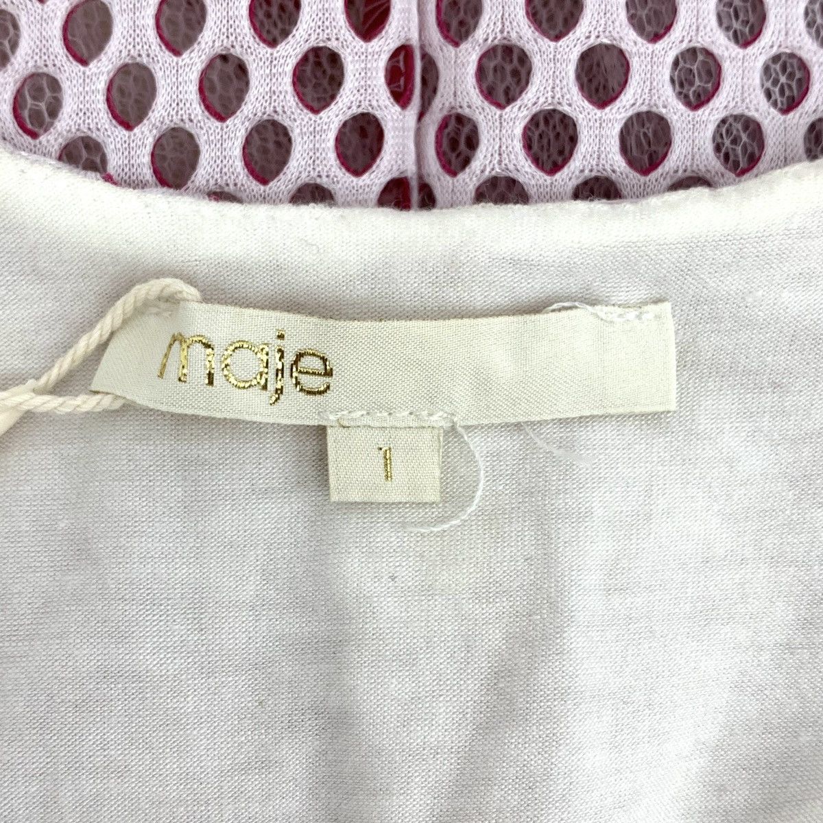 Maje Maje Light Pink Polka Dot Hollow Out Camisole Dress K26WX Size S / US 4 / IT 40 - 5 Thumbnail