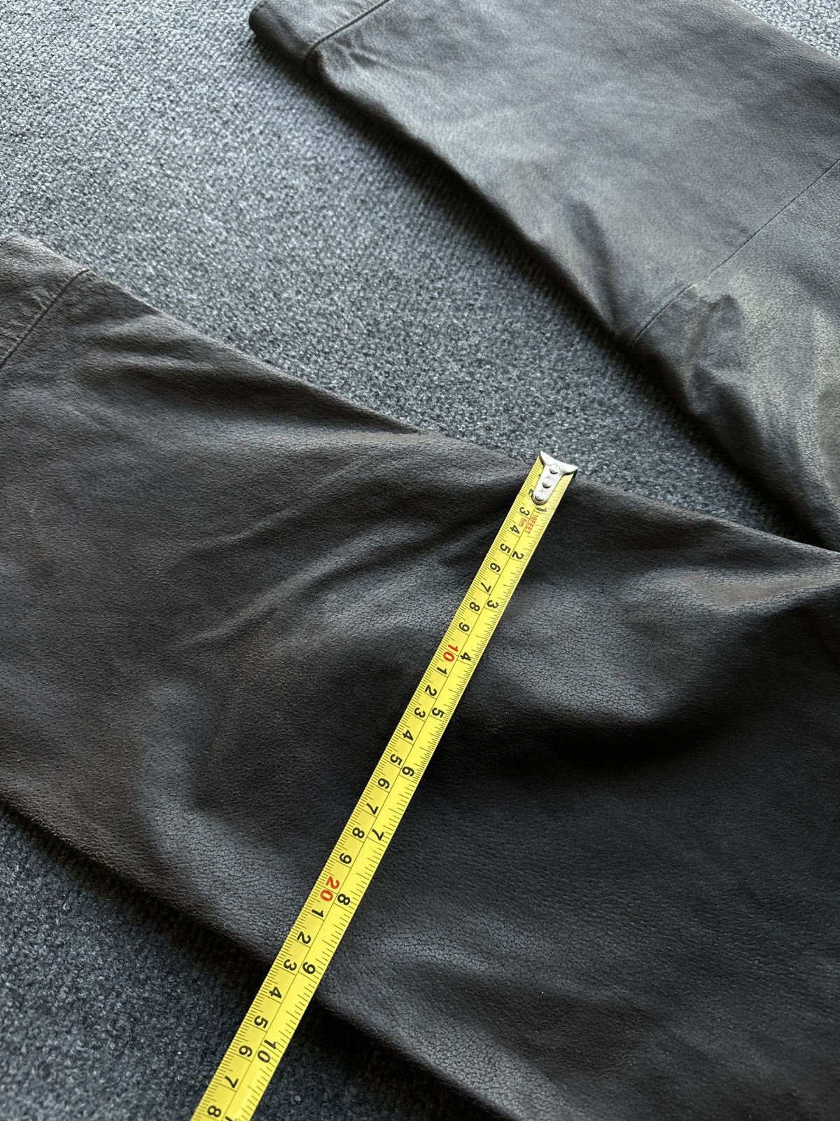 Leather 🚨Vintage leather pants motorcycles dark brown LUXURY Y2K Size 29" - 19 Thumbnail