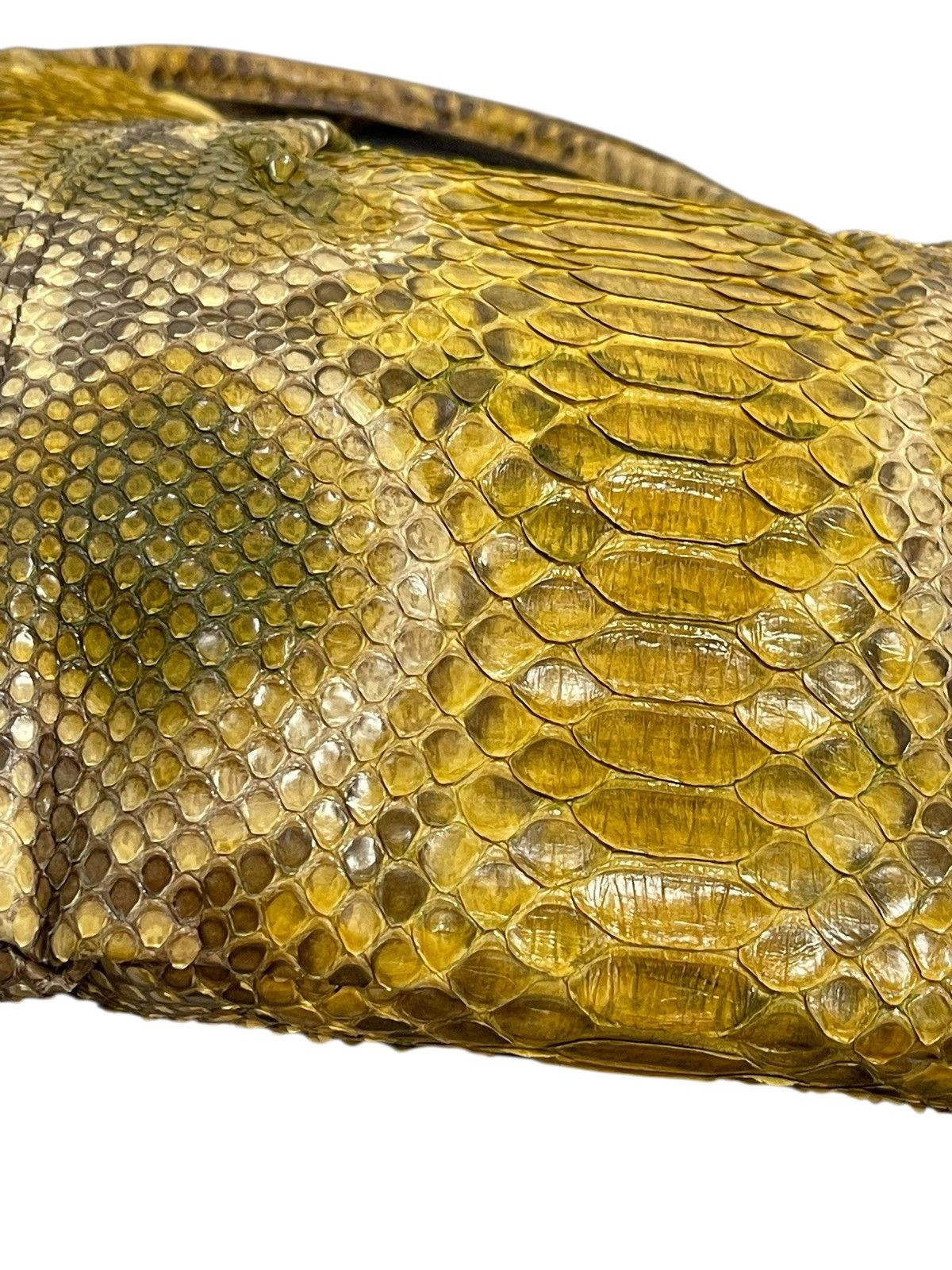 Genuine Leather Full Leather Python Elena Girardi Handmade Hobo Bag 2🟩2 Size ONE SIZE - 12 Thumbnail