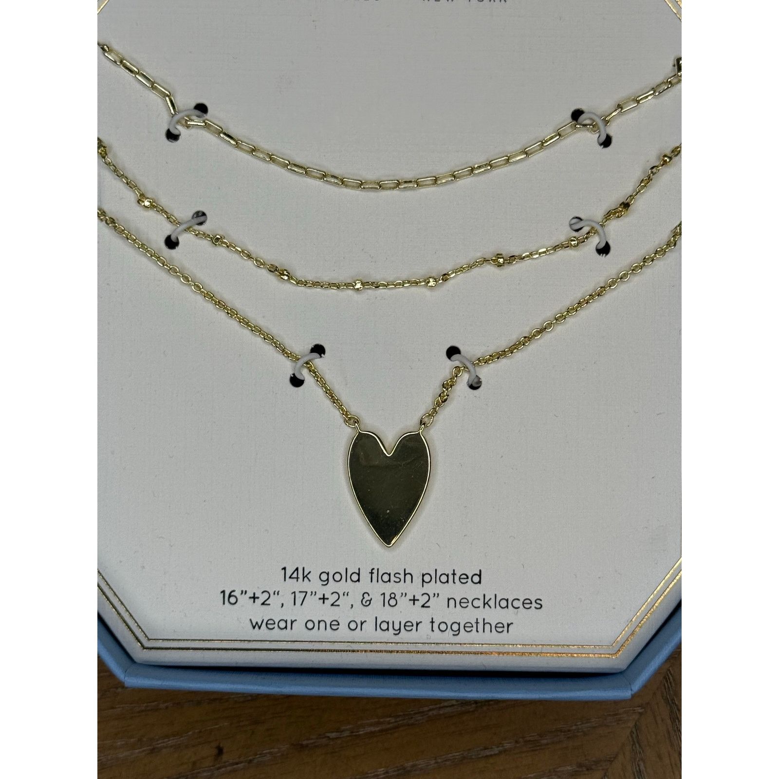 Other Unwritten Layered Heart Necklace Set 14K Gold Plated Size ONE SIZE - 2 Thumbnail