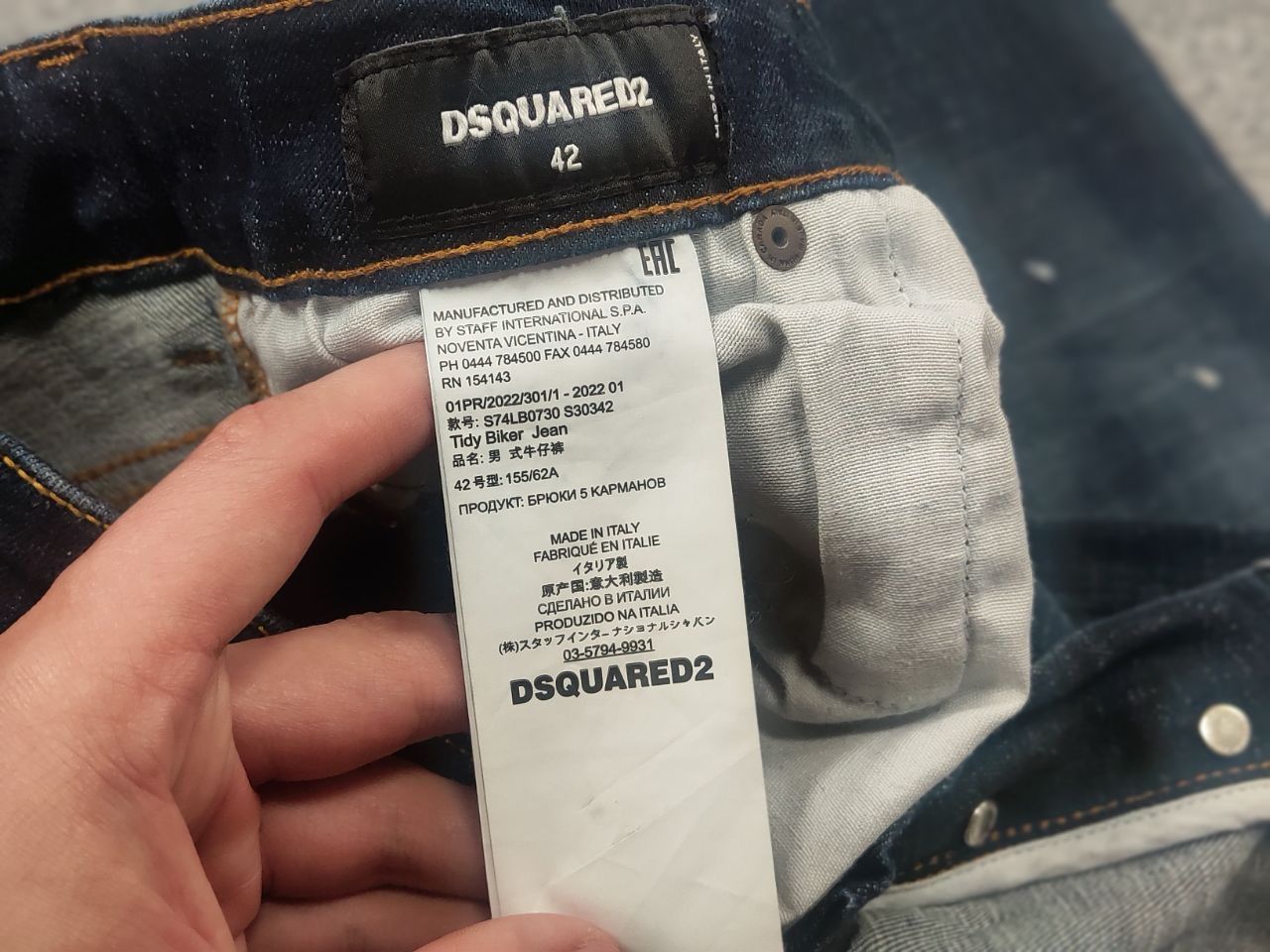 Dsquared2 Dsquared2 tidy biker Wash Distressed Denim Jeans Vintage Size US 30 / EU 46 - 16 Thumbnail