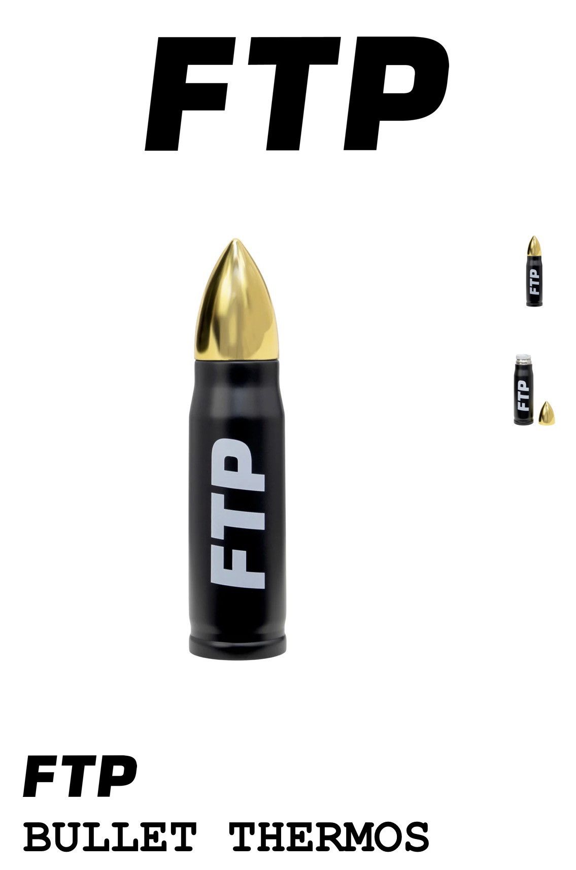 Fuck The Population × G59 Records FTP Bullet Thermos Size ONE SIZE - 2 Thumbnail