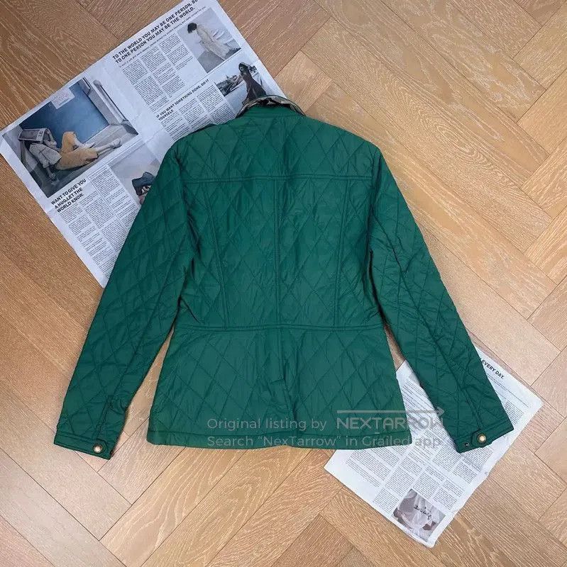 Burberry Burberry Green Women's Cotton Jacket. Size S / US 4 / IT 40 - 2 Thumbnail