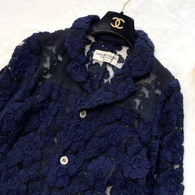 Comme des Garcons Comme des Garcons Flower openwork lace full embroidery coa Size M / US 6-8 / IT 42-44 - 2 Thumbnail