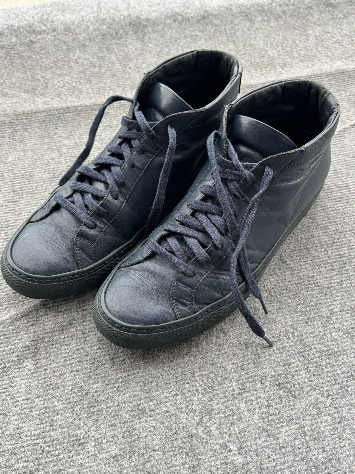 Common Projects Achilles high navy Size US 10 / EU 43 - 2 Thumbnail