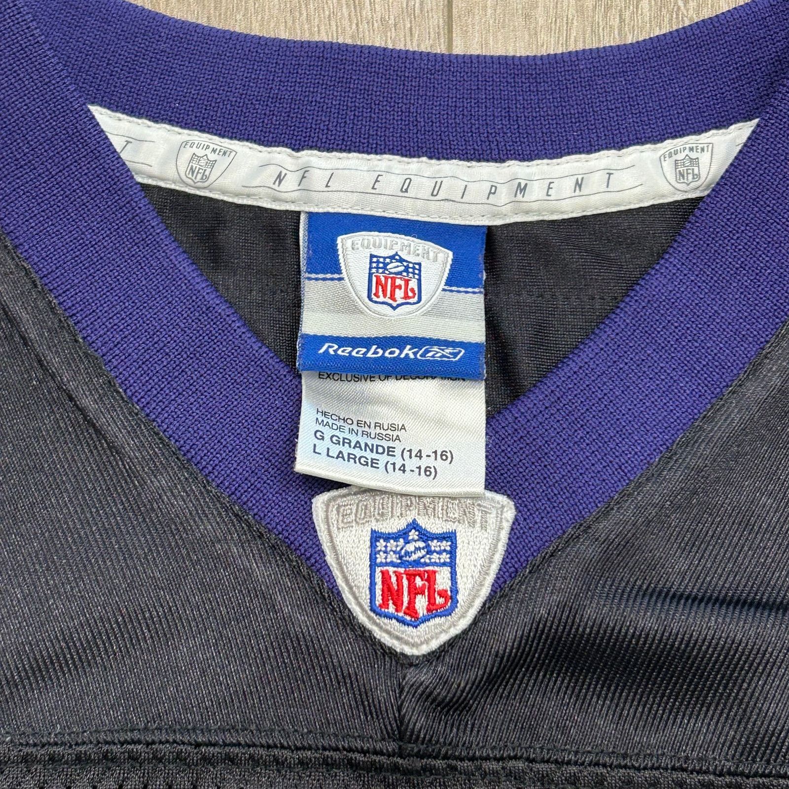 Reebok × Vintage Vintage Reebok Baltimore Ravens Ray Lewis jersey youth L Size US L / EU 52-54 / 3 - 5 Thumbnail