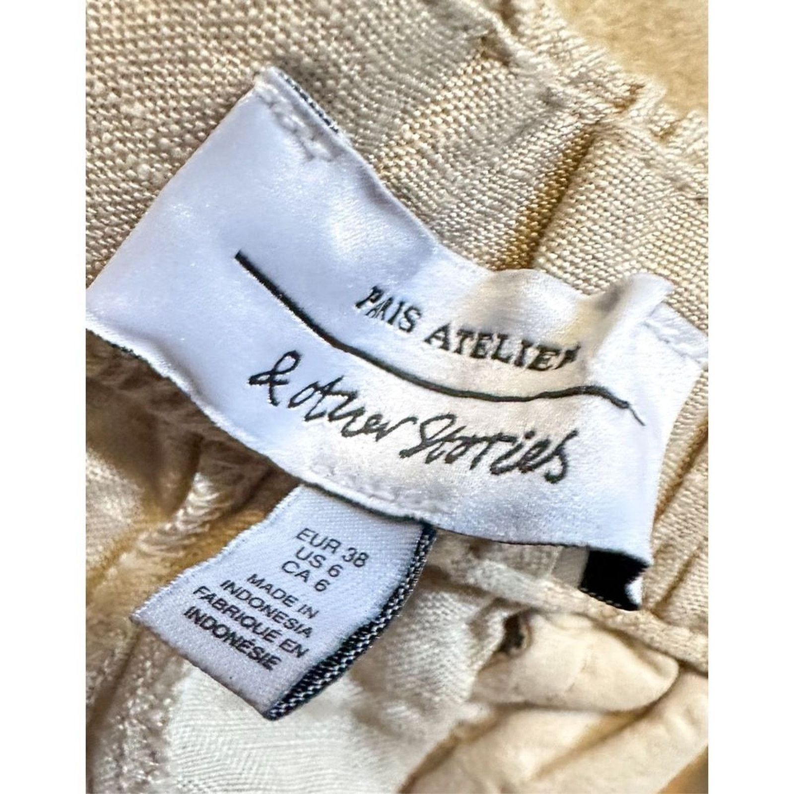 & Other Stories & Other Stories Paris Atelier Casual Pants Cream Size 6 Size 28" / US 6 / IT 42 - 11 Thumbnail