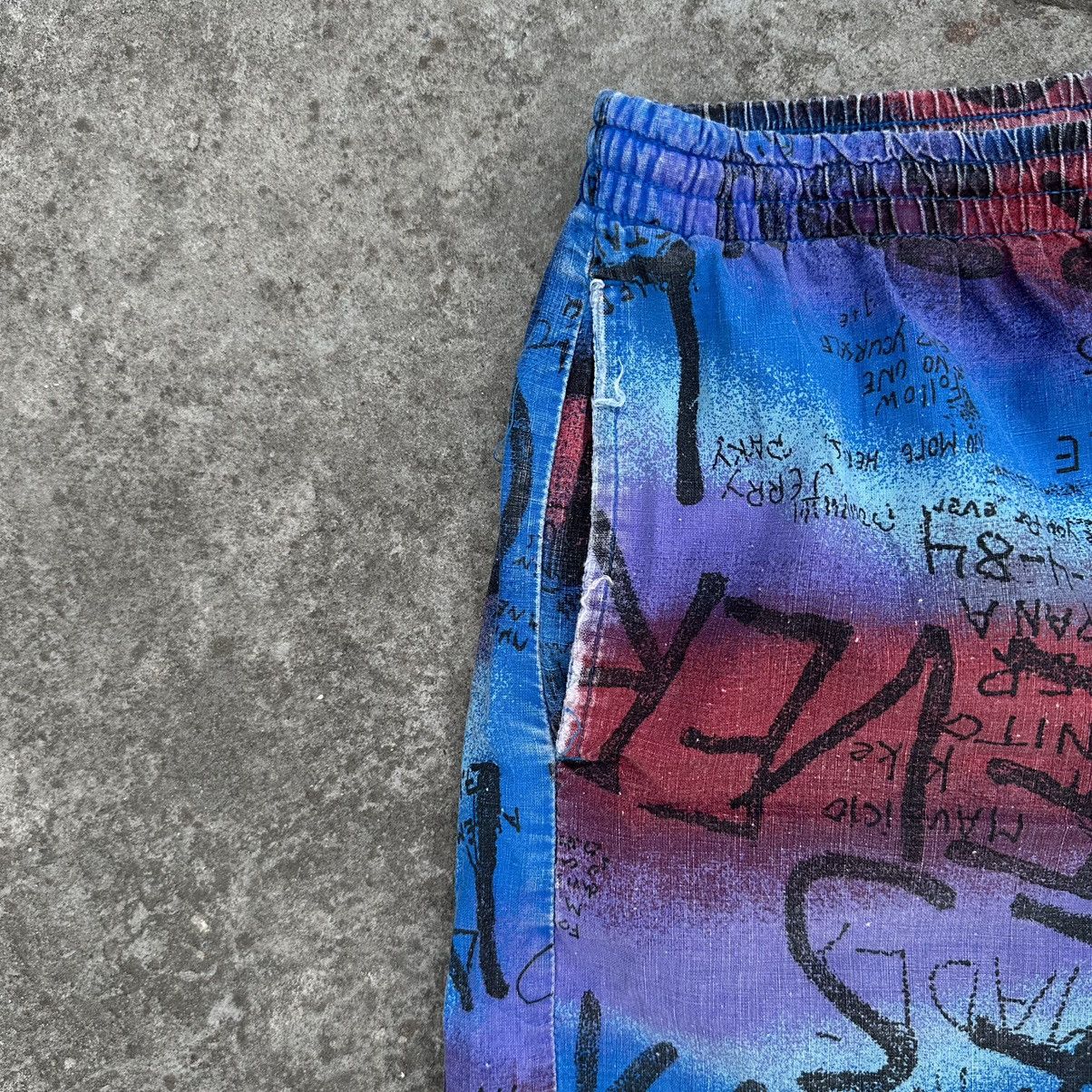 Designer × Vintage Vintage Crazy Shorts Swim Wear Y2K 90s Style USA Size US 33 - 6 Thumbnail