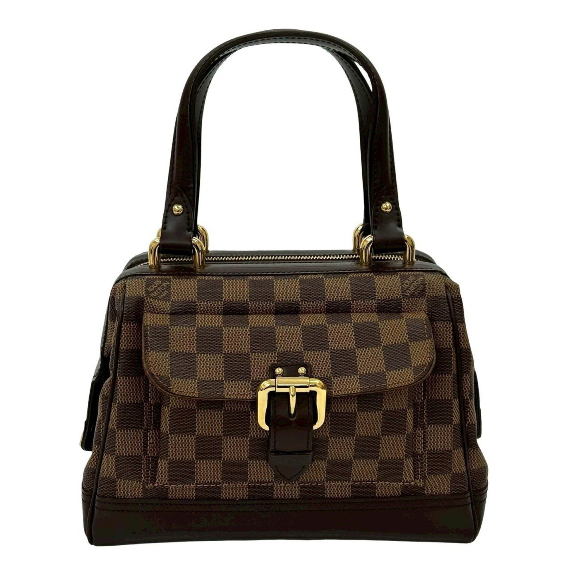 Louis Vuitton LOUIS VUITTON Knightsbridge Damier Leather Handbag, Tote Bag, Boston Brown, 19433 Size ONE SIZE - 1 Thumbnail
