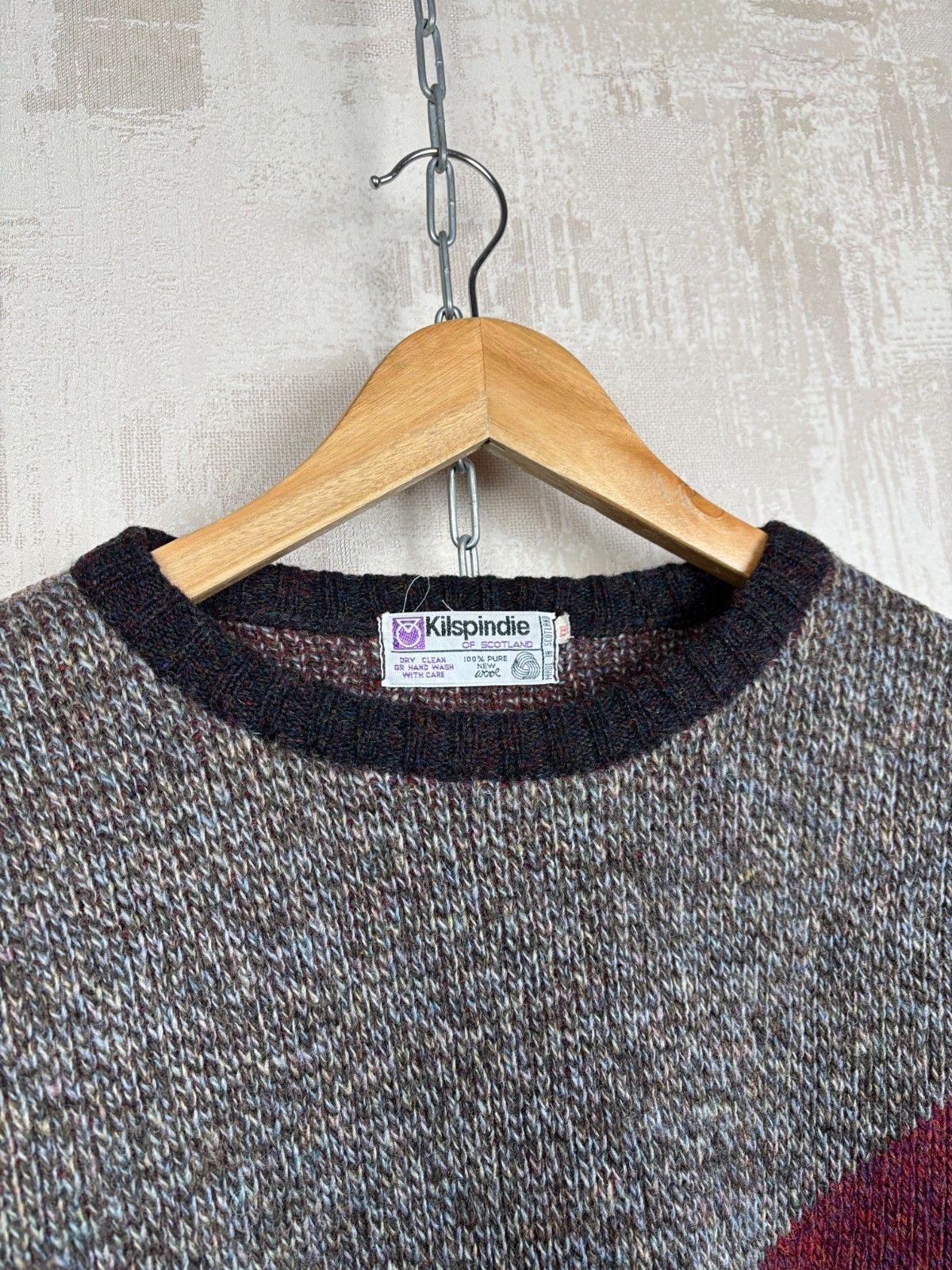Vintage Vintage Kilspindie of Scotland 80's Wool Crew Neck Sweater Size US XL / EU 56 / 4 - 4 Thumbnail