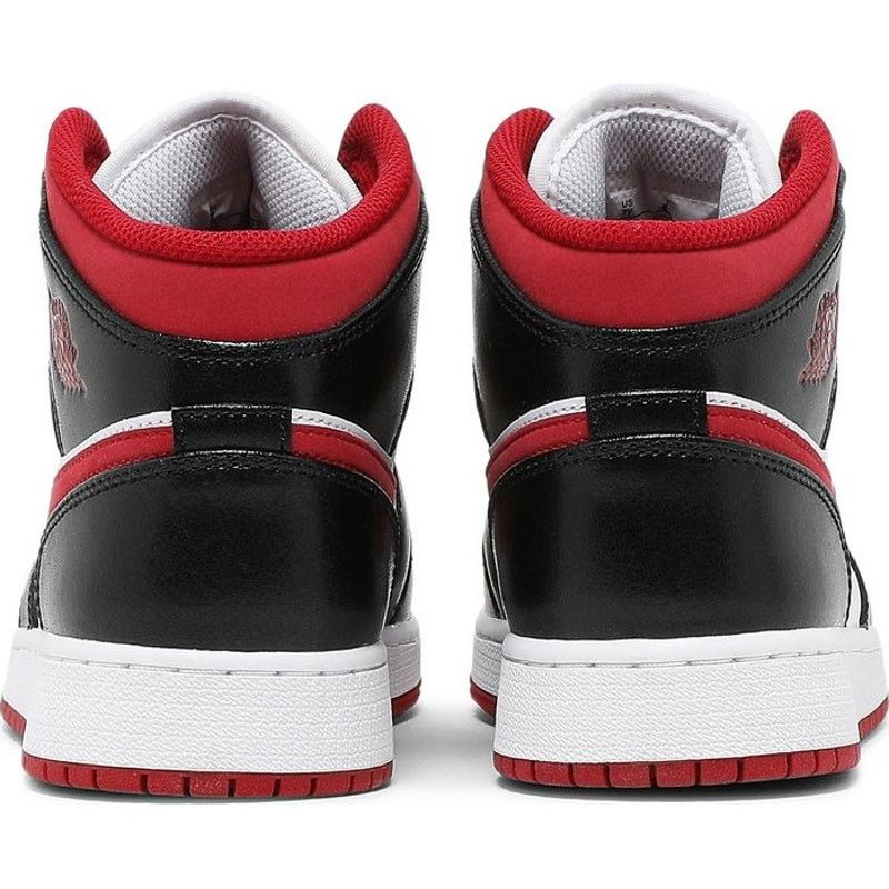 Jordan Brand Nike | Air Jordan 1 Retro Mid GS Black Gym Red | 5.5 Youth Size US 7 / IT 37 - 2 Thumbnail