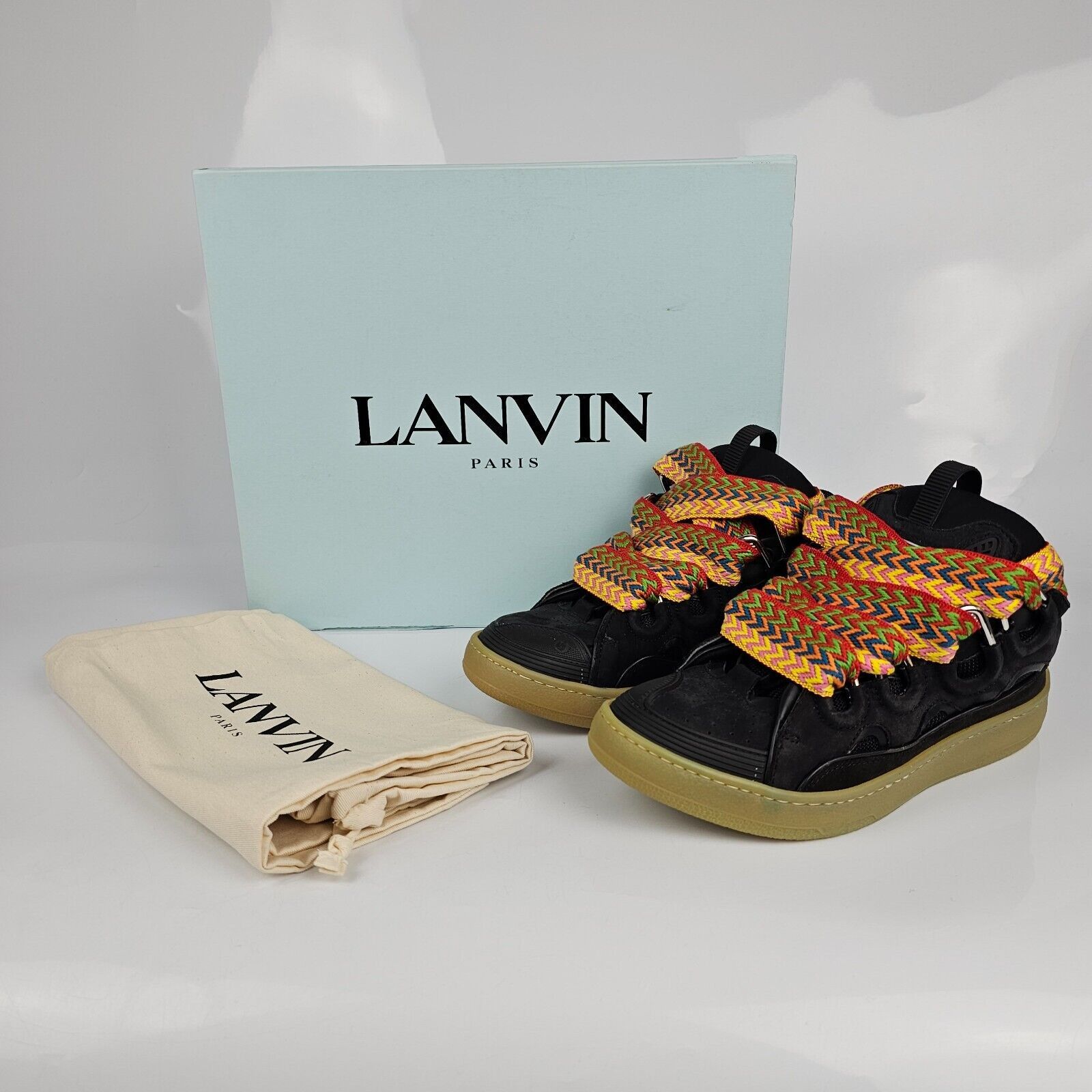Lanvin Lanvin Curb Men's Black Sneakers New Size US 13 / EU 46 - 11 Thumbnail