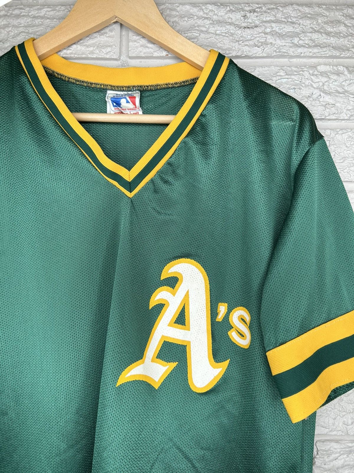 MLB Vintage 90s Ravens Athletic Oakland A’s Jersey Size US L / EU 52-54 / 3 - 3 Thumbnail