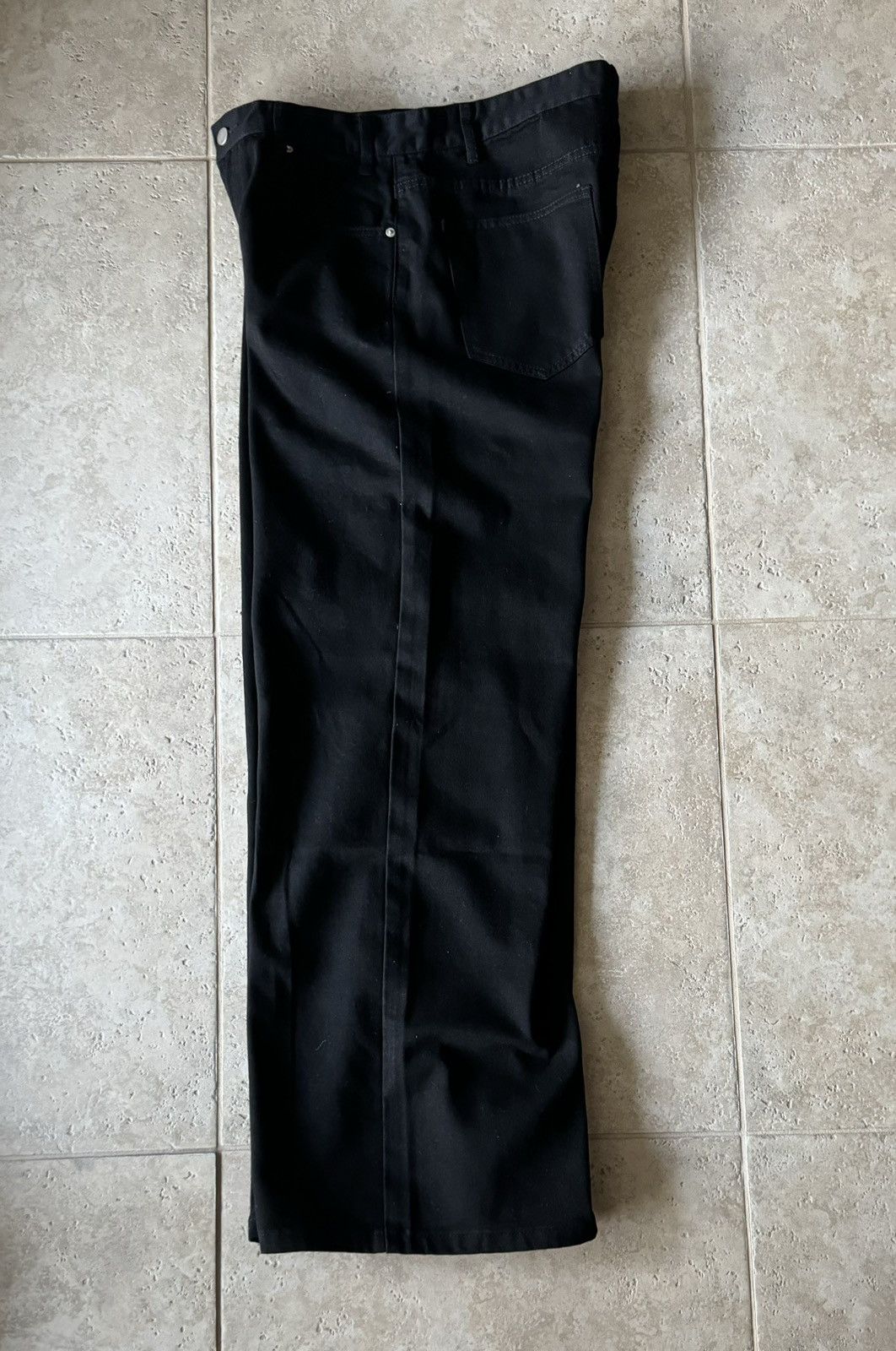 Navy Washed Super Baggy Jeans