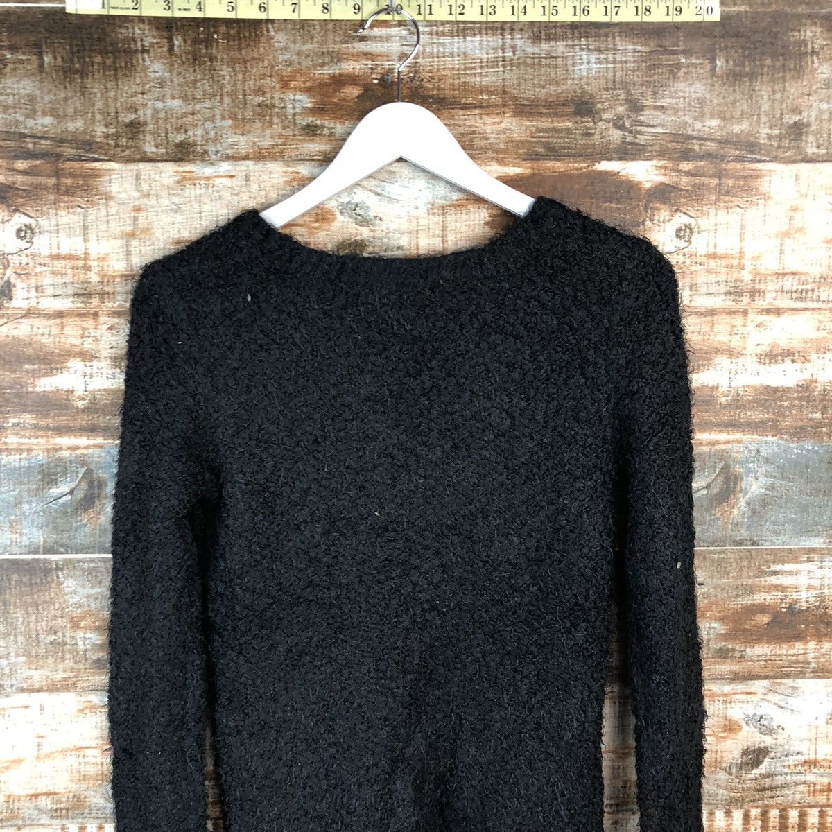 Japanese Brand DL Almost Famous Black Mohair Knitwear #C430 Size M / US 6-8 / IT 42-44 - 13 Thumbnail