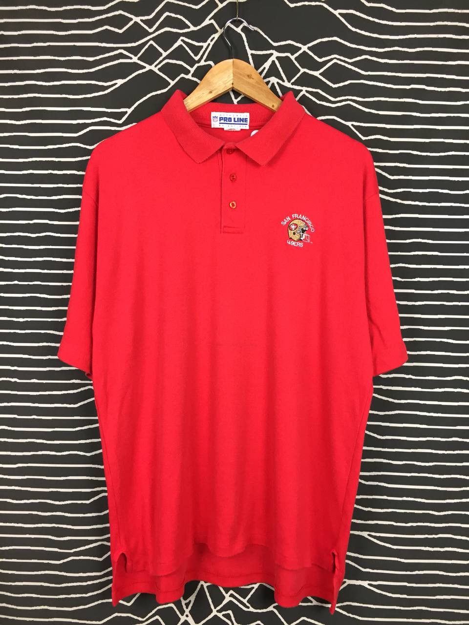 NFL × Vintage Vtg 90s San Francisco 49ERS NFL American Sport Polo Tee Size US XL / EU 56 / 4 - 2 Thumbnail