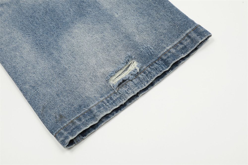 Jean × Vintage Washed Button Design Loose Straight Size US 27 - 7 Thumbnail