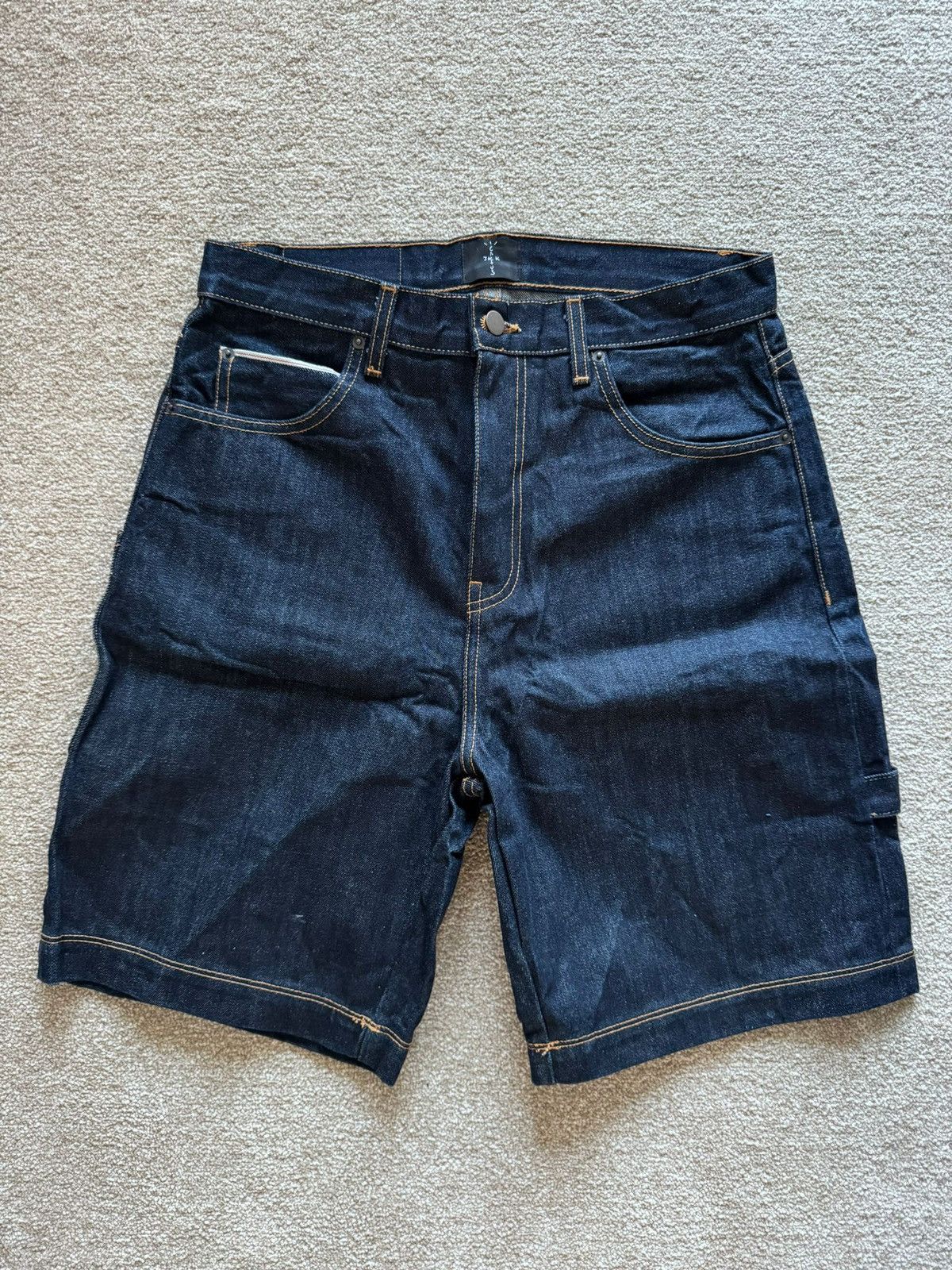 Travis Scott Travis Scott x McDonald's CJ Arches Denim Shorts in Indigo Size US 32 / EU 48 - 1 Thumbnail