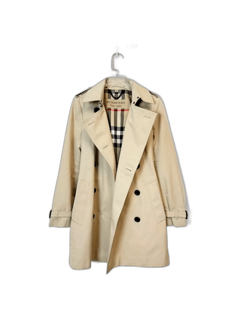 Burberry Burberry Classic Double-Breasted Trench Coat-yf Size US XXS / EU 40 - 1 Thumbnail