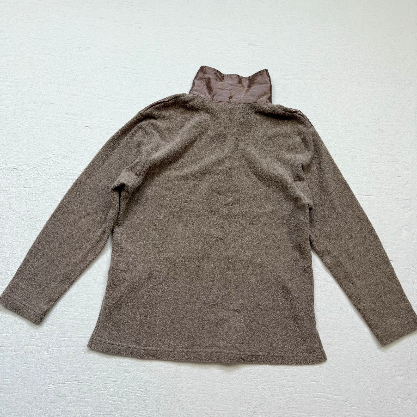 Vintage Vintage 90s Adolfo Sport Satin Fleece Quarter Zip Pullover S Size S / US 4 / IT 40 - 6 Thumbnail