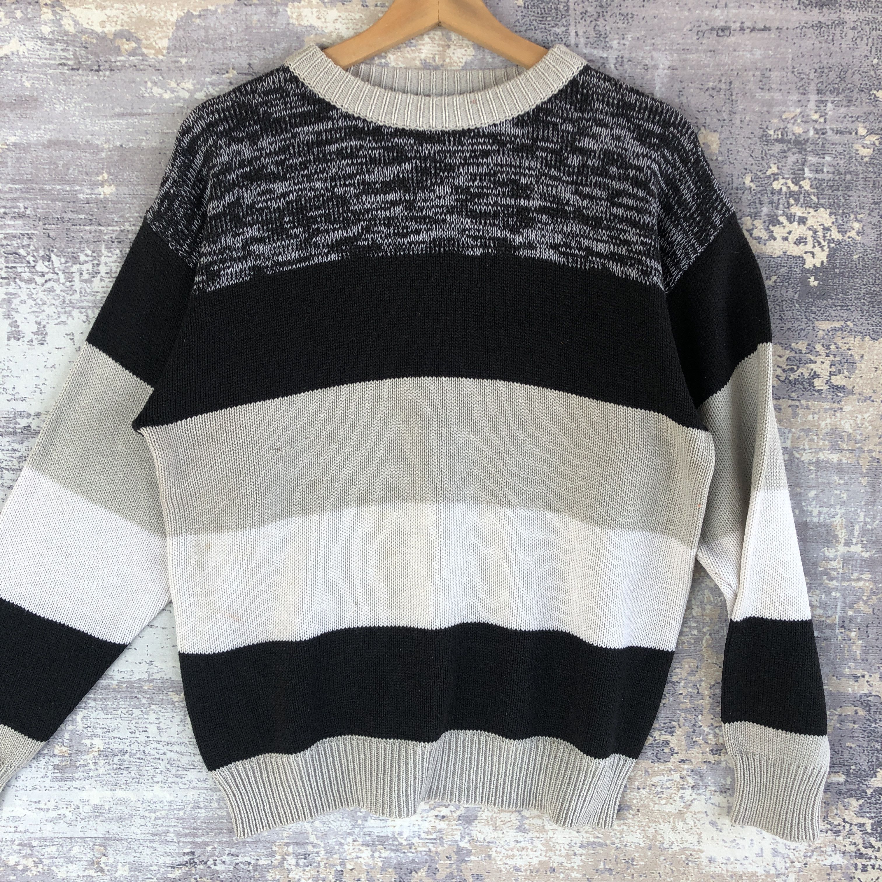 Homespun Knitwear Y2K Japanese Knitted Sweater Multi Color Knitted Sweatshirt Size US S / EU 44-46 / 1 - 3 Thumbnail