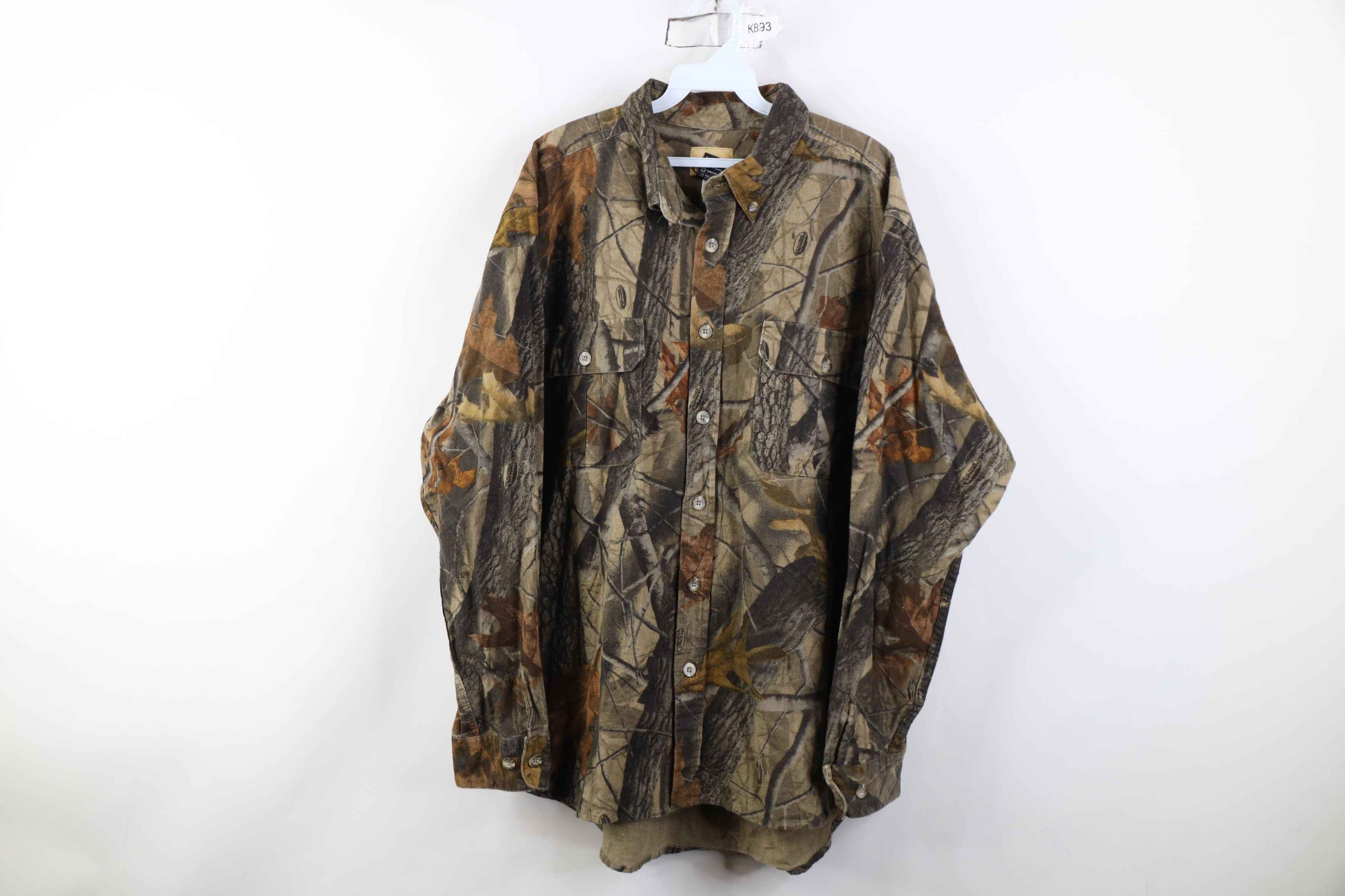 Vintage Vintage Y2K Streetwear Camouflage Chamois Cloth Button Shirt Size US XXL / EU 58 / 5 - 1 Thumbnail