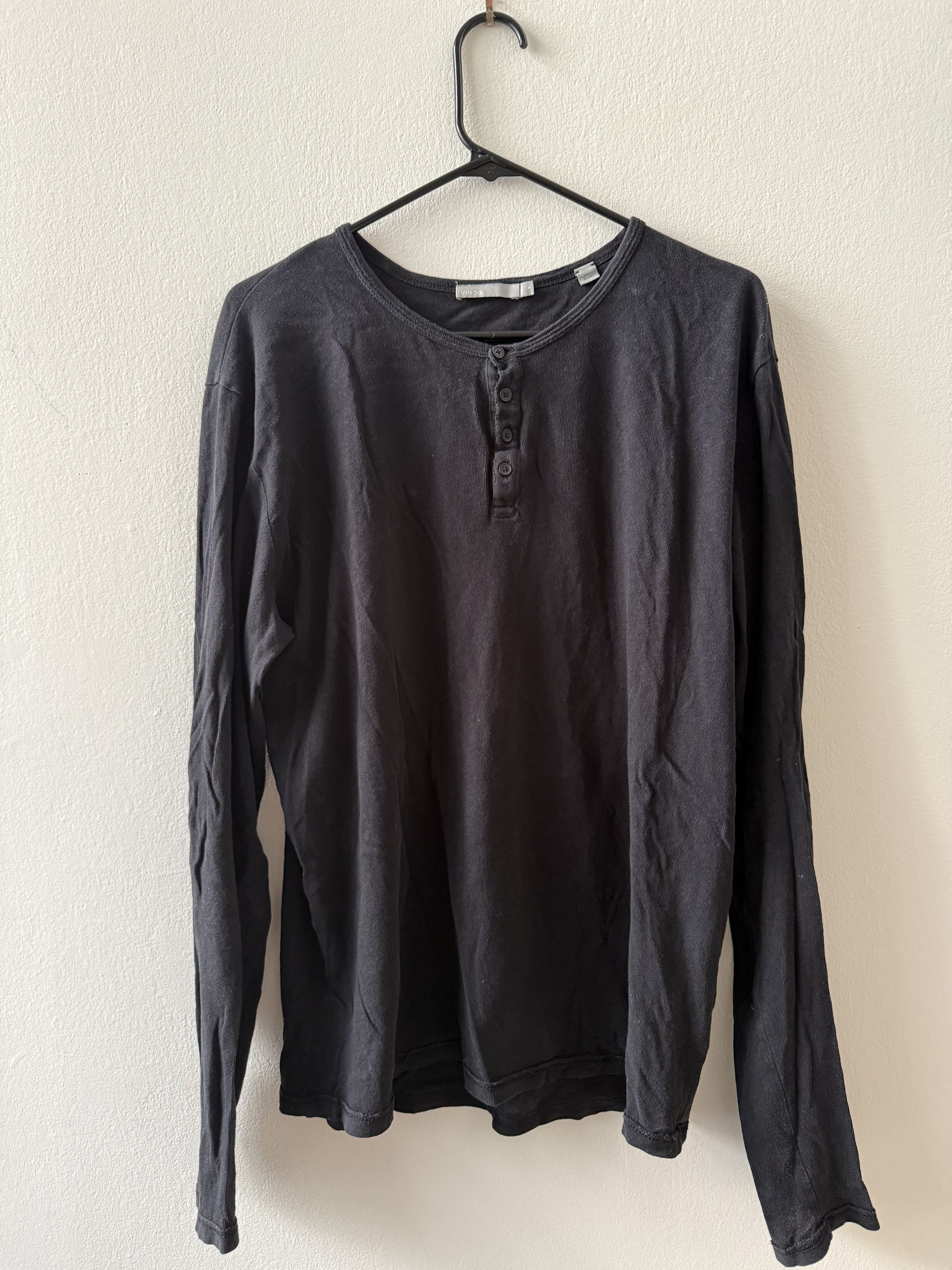 Vince Black Vince Henley Size US M / EU 48-50 / 2 - 1 Thumbnail