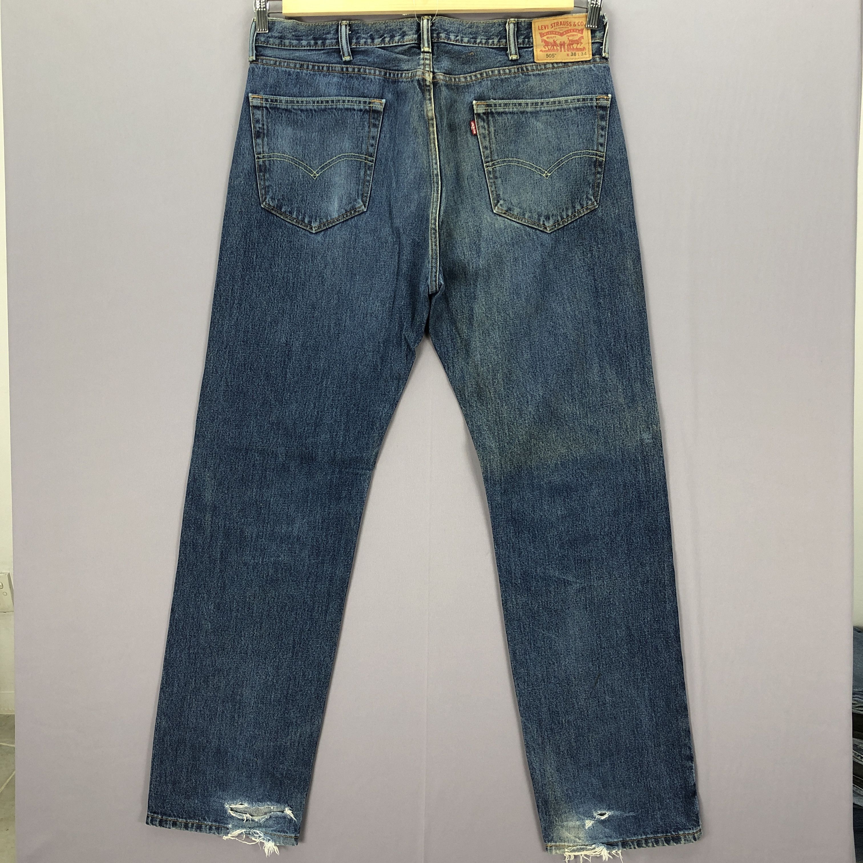 Levi's Vintage Levis 505 Stone Wash Jeans Levi's Faded Denim Pants Size US 38 / EU 54 - 2 Thumbnail