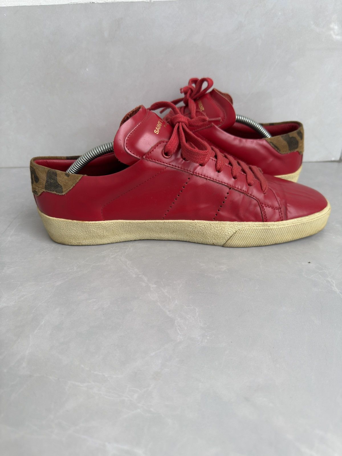 Saint Laurent Paris 🔥hedi slimane Court classic trainers Size US 8 / EU 41 - 14 Thumbnail