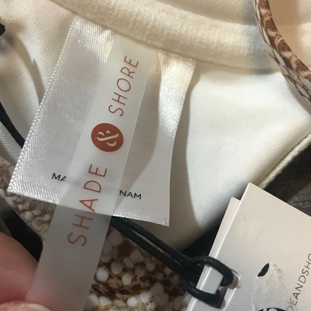 Other NWT Shade & Shore Snake Print Underwire Bikini Top 34D Size ONE SIZE - 3 Thumbnail