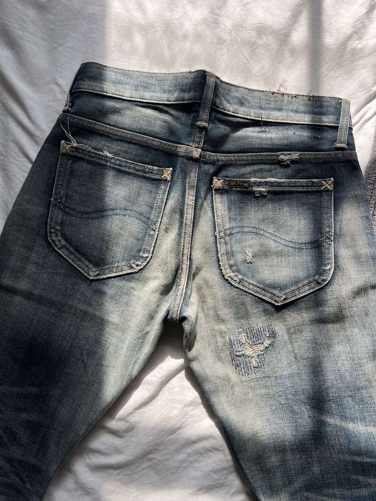 Lee × Vintage Lee Selvedge Boro Style Sashiko Denim Japan Edition Size US 31 - 14 Thumbnail