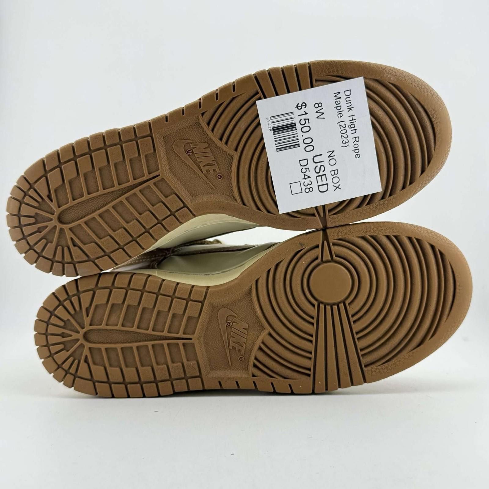 Nike Nike Dunk High Rope Maple 8W Used No Box D5438 Size US 6.5 / IT 36.5 - 6 Thumbnail