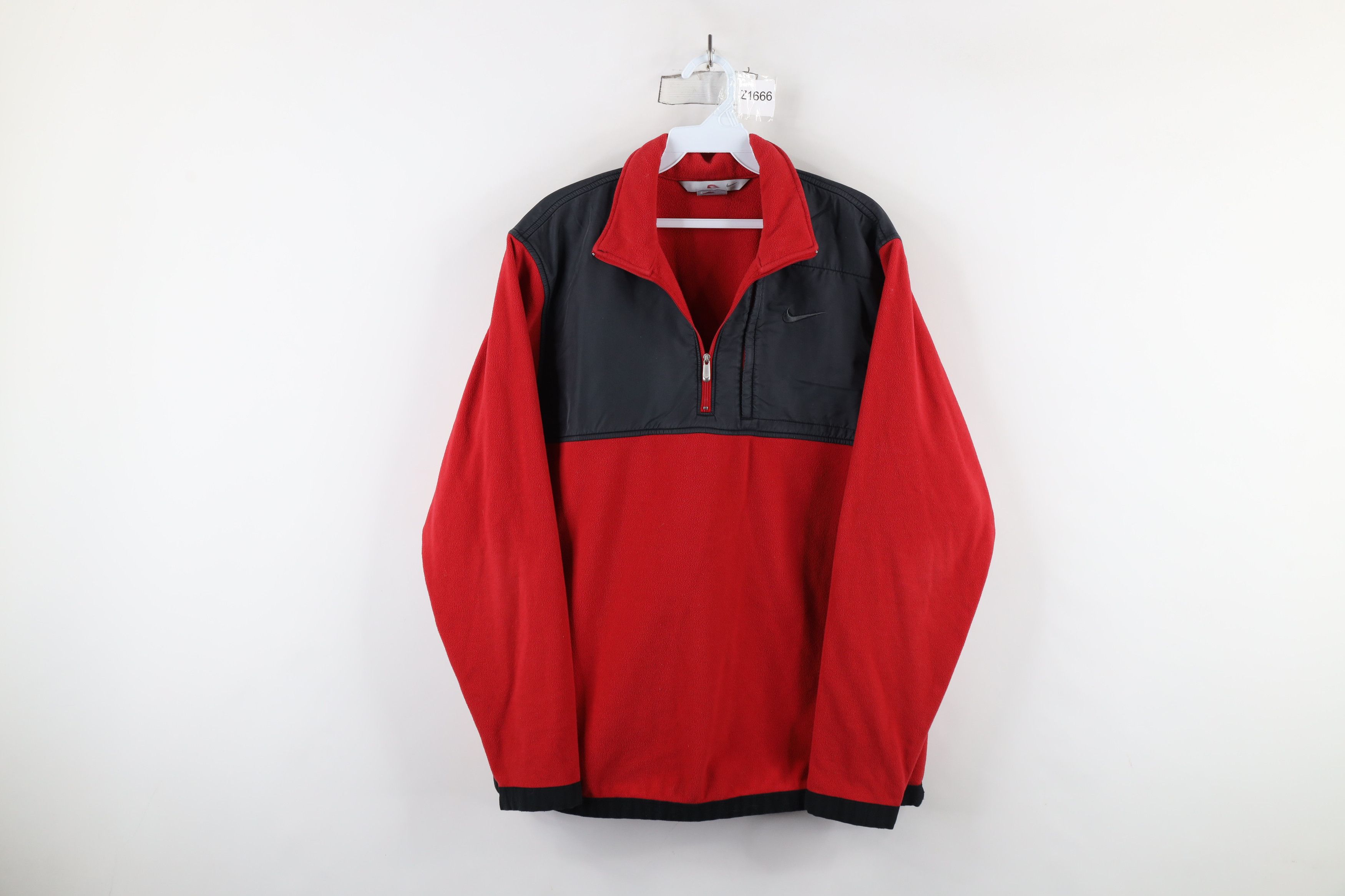 Nike × Vintage Vintage Y2K Nike Scott Mini Swoosh Half Zip Fleece Jacket Size US M / EU 48-50 / 2 - 1 Thumbnail
