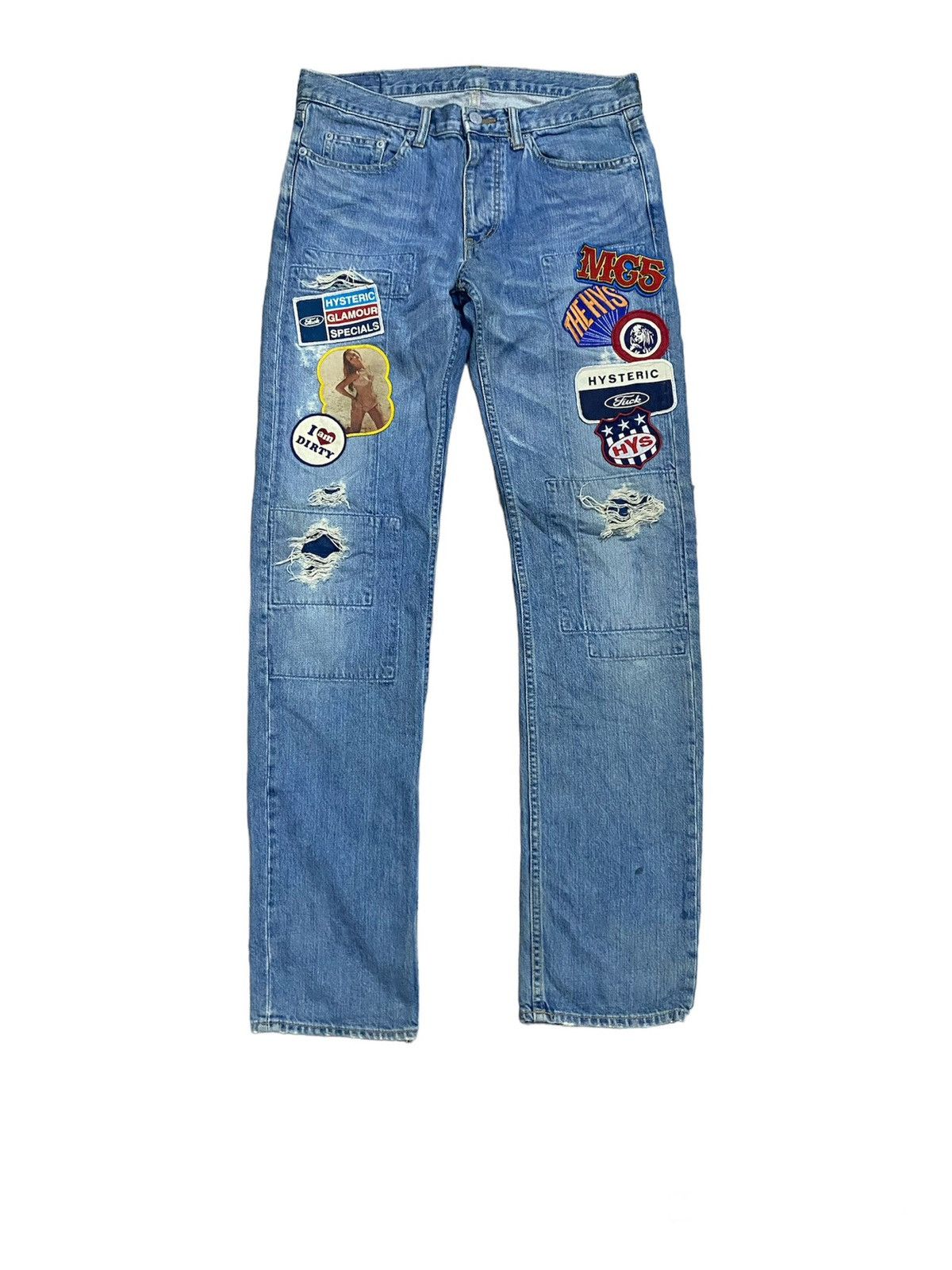 Hysteric Glamour Hysteric Glamour Mc5 Patchwork Jeans | Grailed