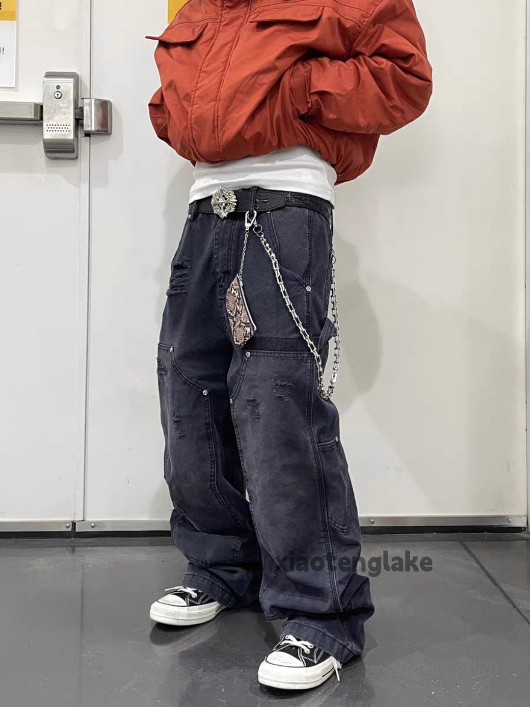 Vintage zx utility skate hiphop loose baggy carpenter work pants Size US 32 / EU 48 - 1 Thumbnail