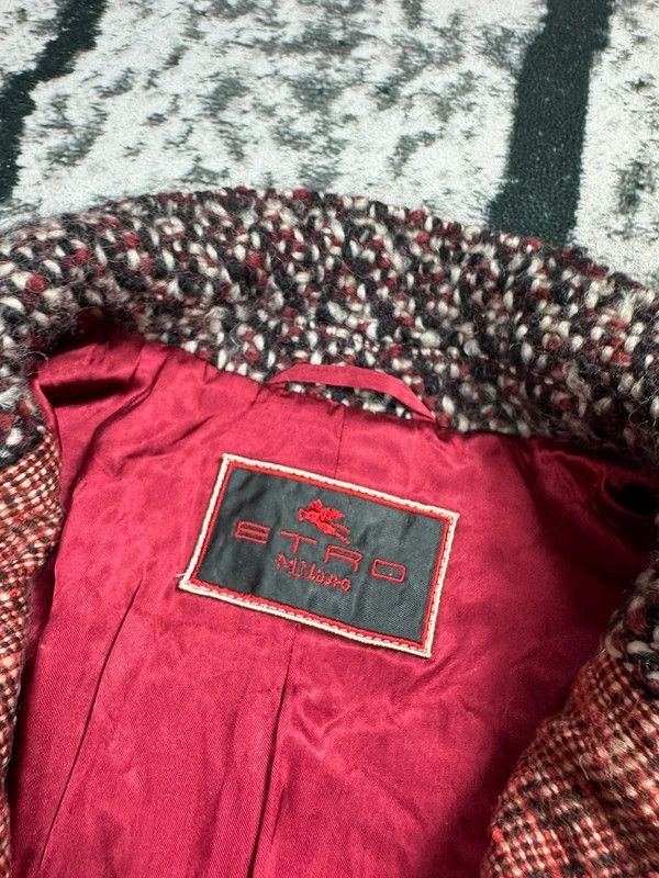 Etro Etro coat jacket burgundy purple 44 L wool Size L / US 10 / IT 46 - 5 Thumbnail