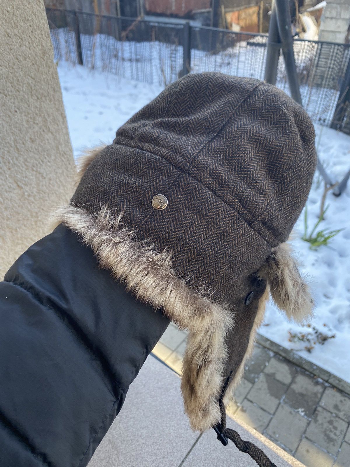 Hysteric Glamour × Vintage Crazy Y2k Mohair Fuzzy Hat Ushanka Punk Winter Size ONE SIZE - 5 Thumbnail