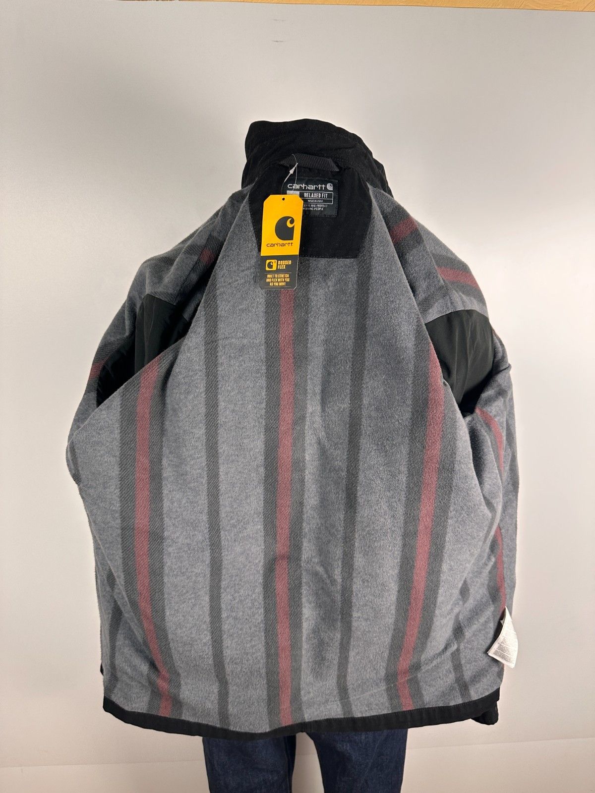 Carhartt Carhartt Rugged Flex Fleece Lined Shirt Jacket Black Size XL Size US XL / EU 56 / 4 - 9 Thumbnail