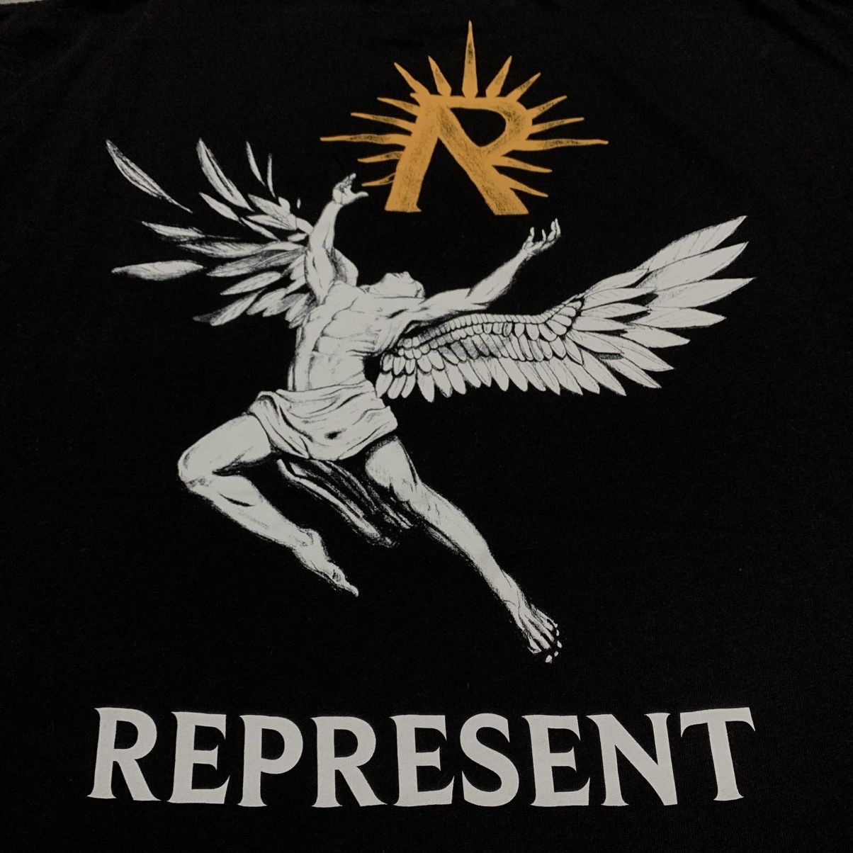 Represent Clo. Represent Small Icarus Jet Black Tee Size US S / EU 44-46 / 1 - 3 Thumbnail