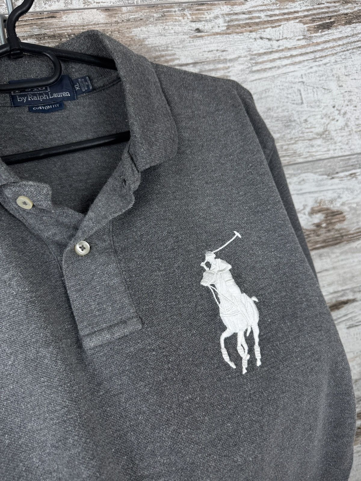 Polo Ralph Lauren × Vintage Mens Vintage Polo Ralph Lauren polos 3 grey T-shirt tee Size US XL / EU 56 / 4 - 7 Thumbnail