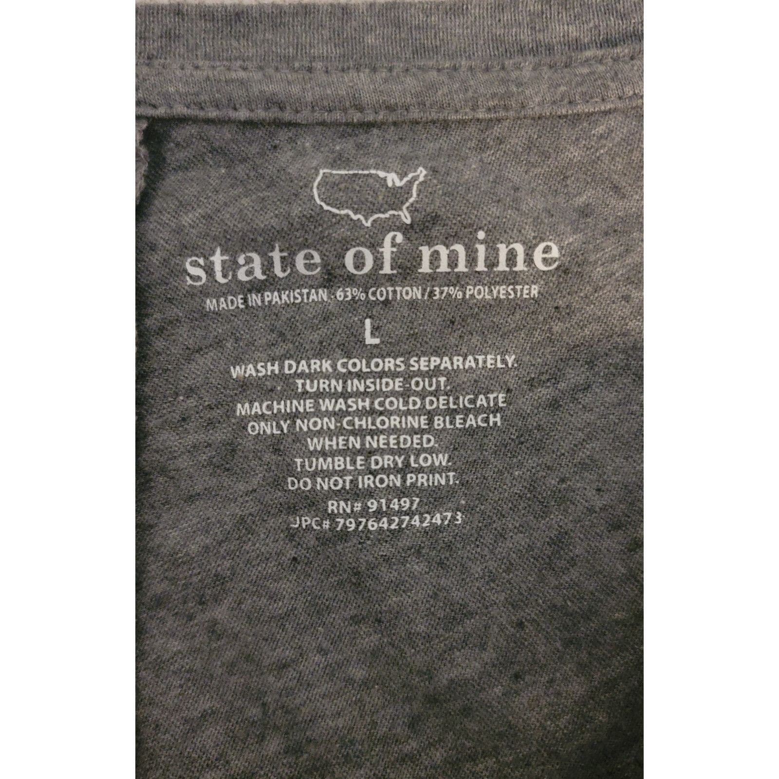 Other State of Mine Gray I Heart Texas Graphic Women's Shirt Large Size L / US 10 / IT 46 - 3 Thumbnail