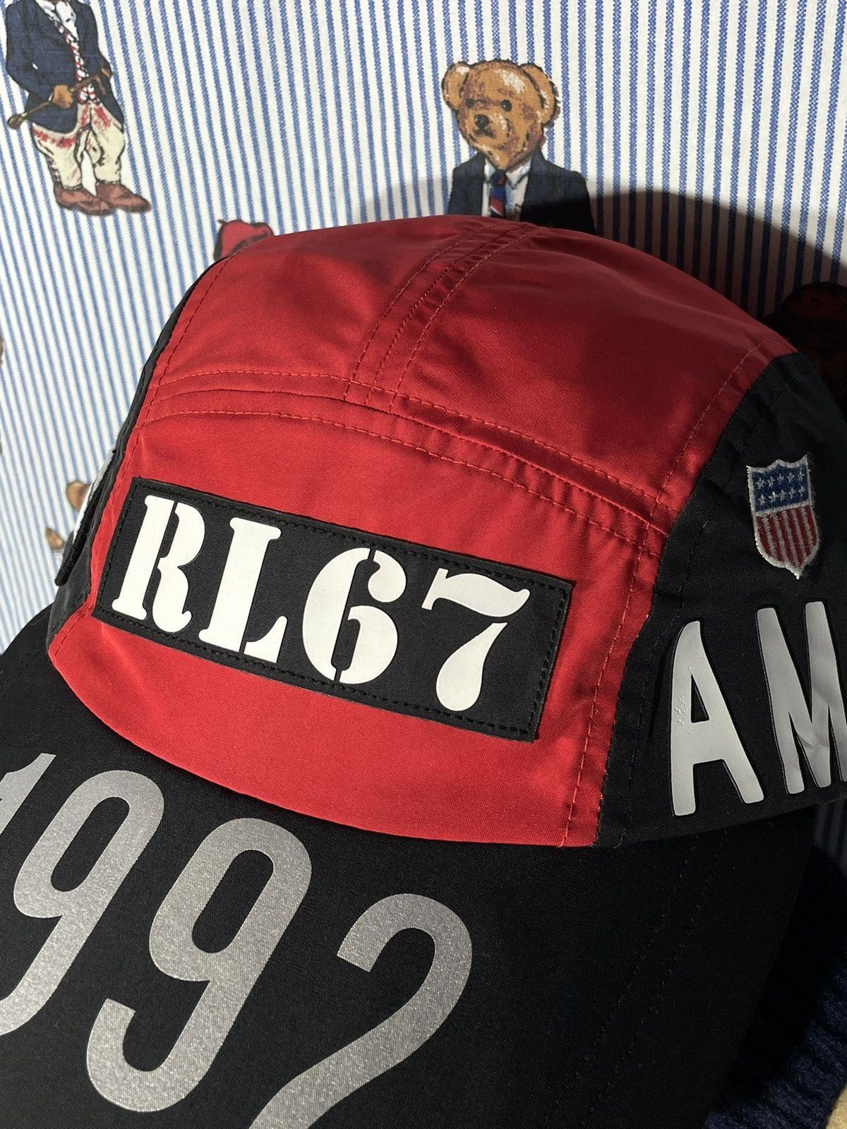 Polo Ralph Lauren × RRL Ralph Lauren × Ralph Lauren Long Bill Hat Polo Stadium 1992 Size ONE SIZE - 4 Thumbnail