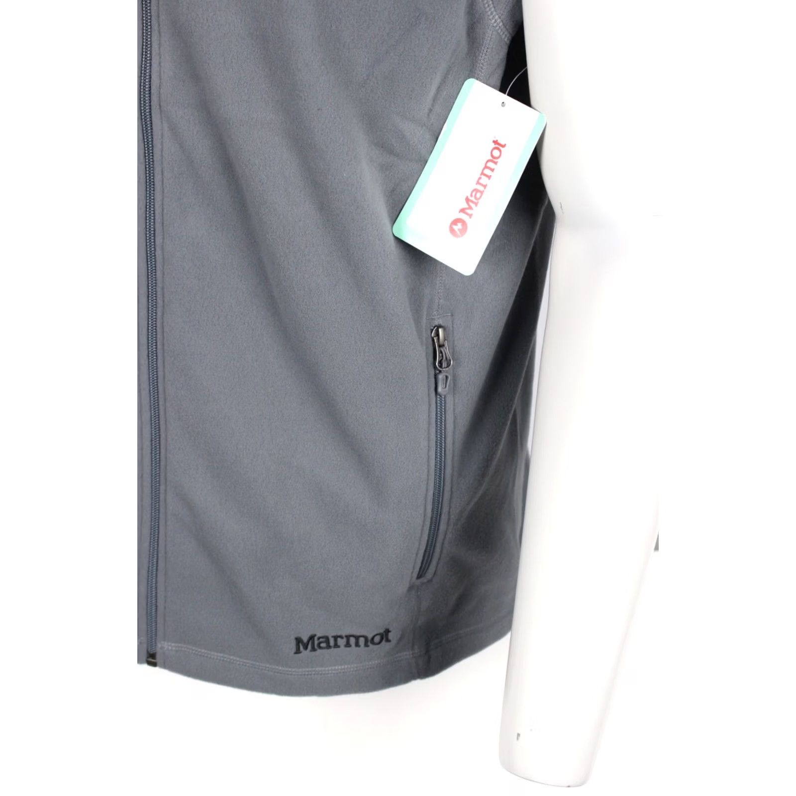 Marmot Marmot Men's Rocklin Fleece Vest Full Zip L Large Steel Onyx Gray Vest Size US L / EU 52-54 / 3 - 4 Thumbnail