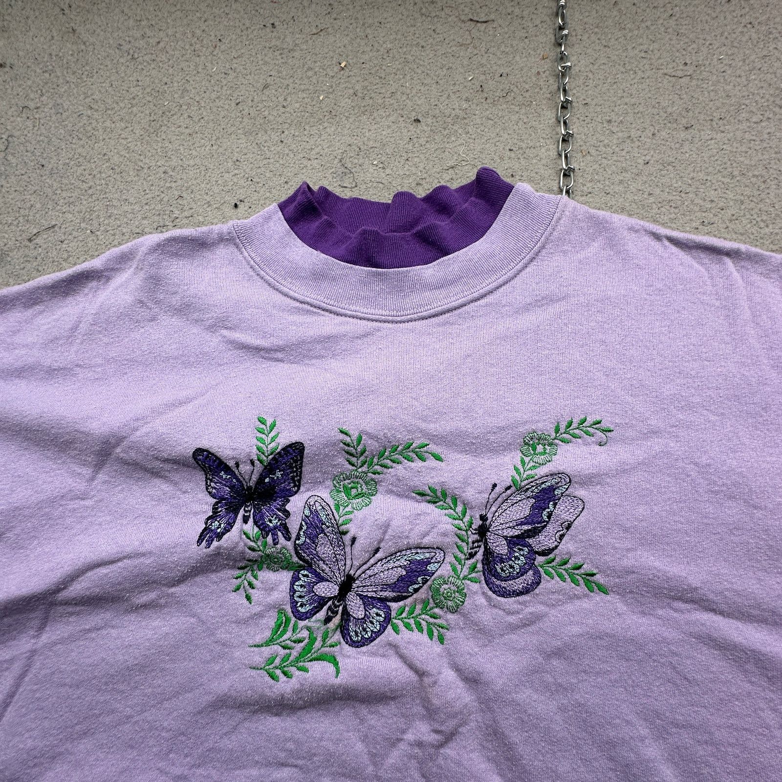 Other Vintage Ginni Girl Butterfly Sweatshirt Grandma Womens XXL Size XXL / US 16-18 / IT 52-54 - 7 Thumbnail