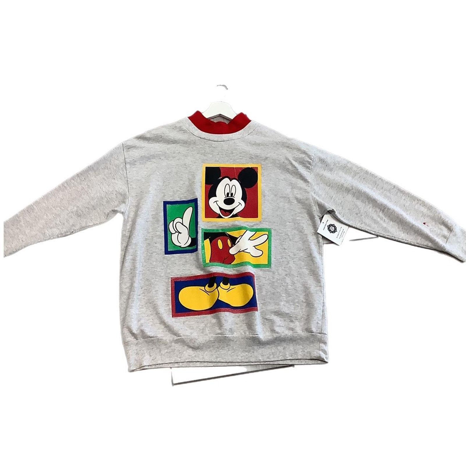 Vintage Vintage 90's Mickey Mouse sweatshirt Crewneck Size L / US 10 / IT 46 - 1 Thumbnail
