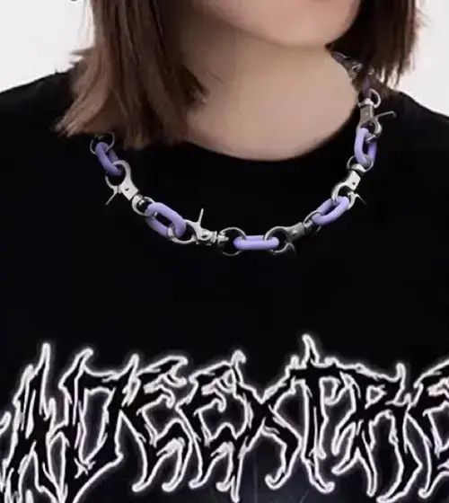 Jewelry Fashion hip hop choker necklace Size ONE SIZE - 3 Thumbnail