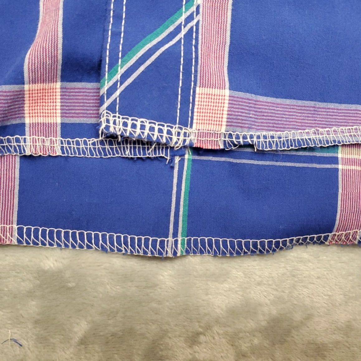 Wrangler VTG Wrangler Shirt Mens 17.5 x 35 Extra Long Tails Blue Plaid Pearl Snap Western Shirt Mens XS? Size US XXL / EU 58 / 5 - 3 Thumbnail