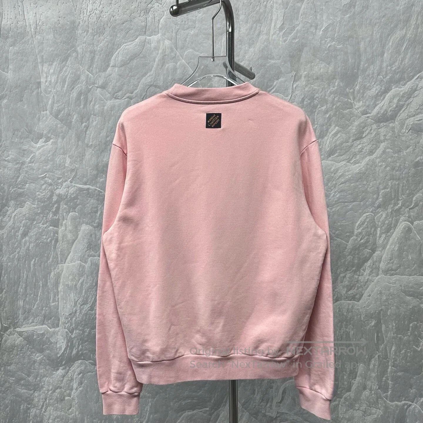 Louis Vuitton louis vuitton pink embroidered sweatshirt size M. Size M / US 6-8 / IT 42-44 - 4 Thumbnail