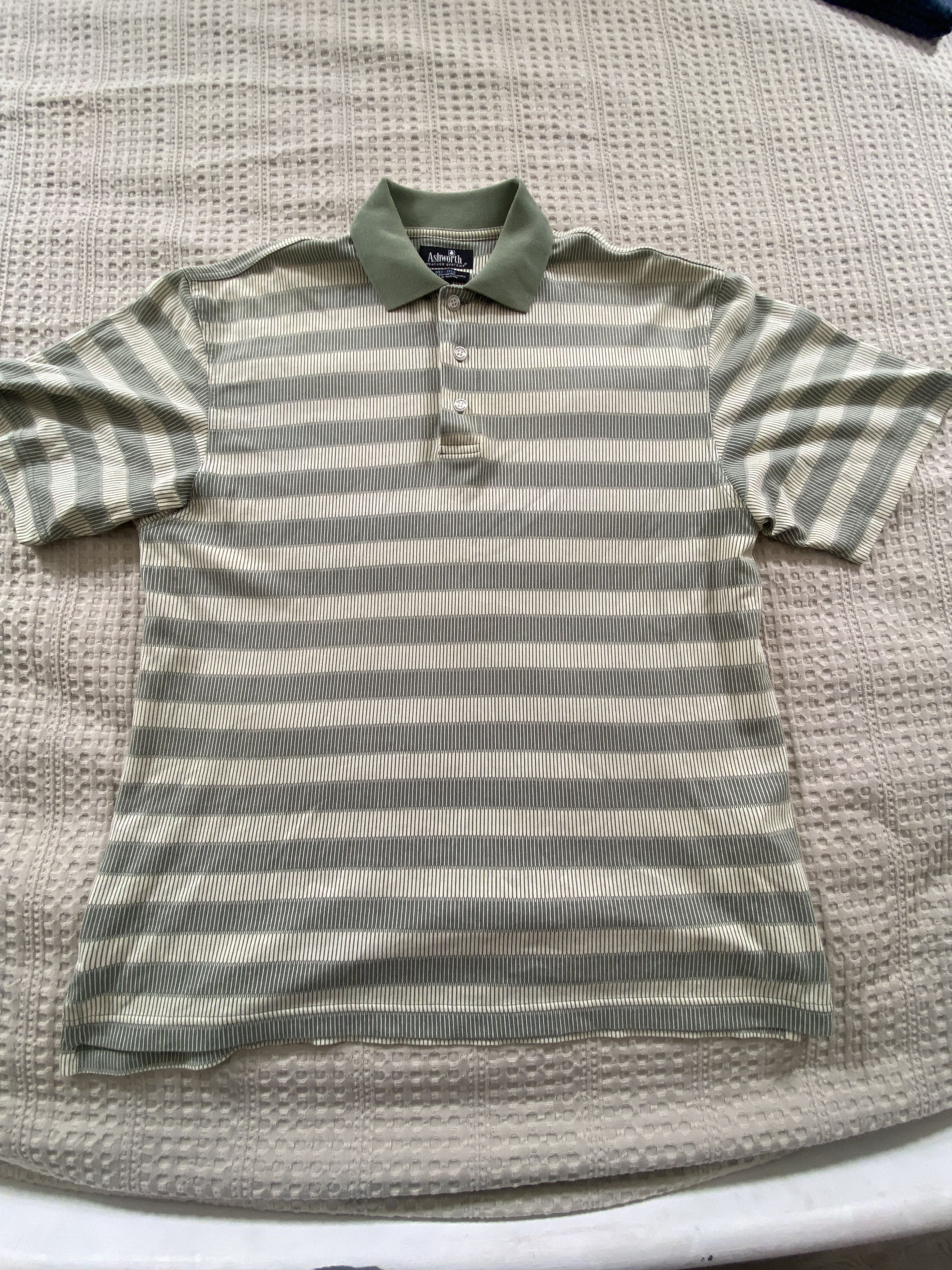 Ashworth Ashworth Striped Polo Size US L / EU 52-54 / 3 - 2 Thumbnail