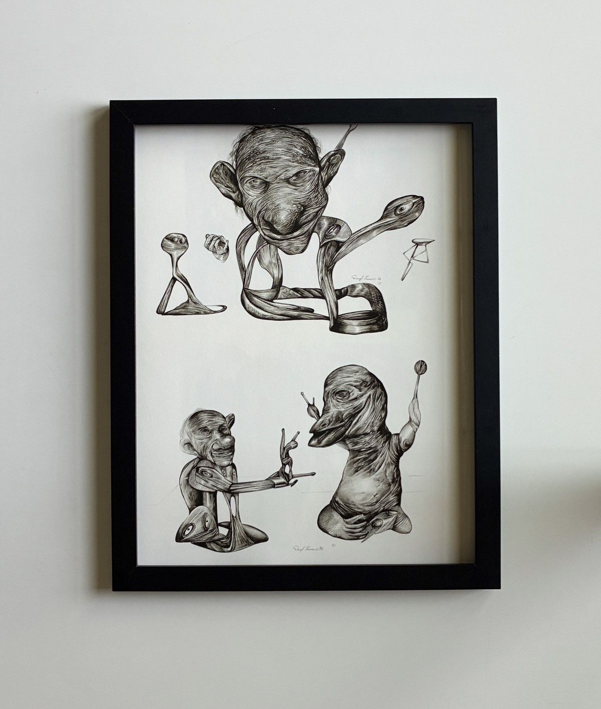 Chrome Hearts Chrome Hearts black/white artwork Poster framed 9x11 Size ONE SIZE - 1 Thumbnail